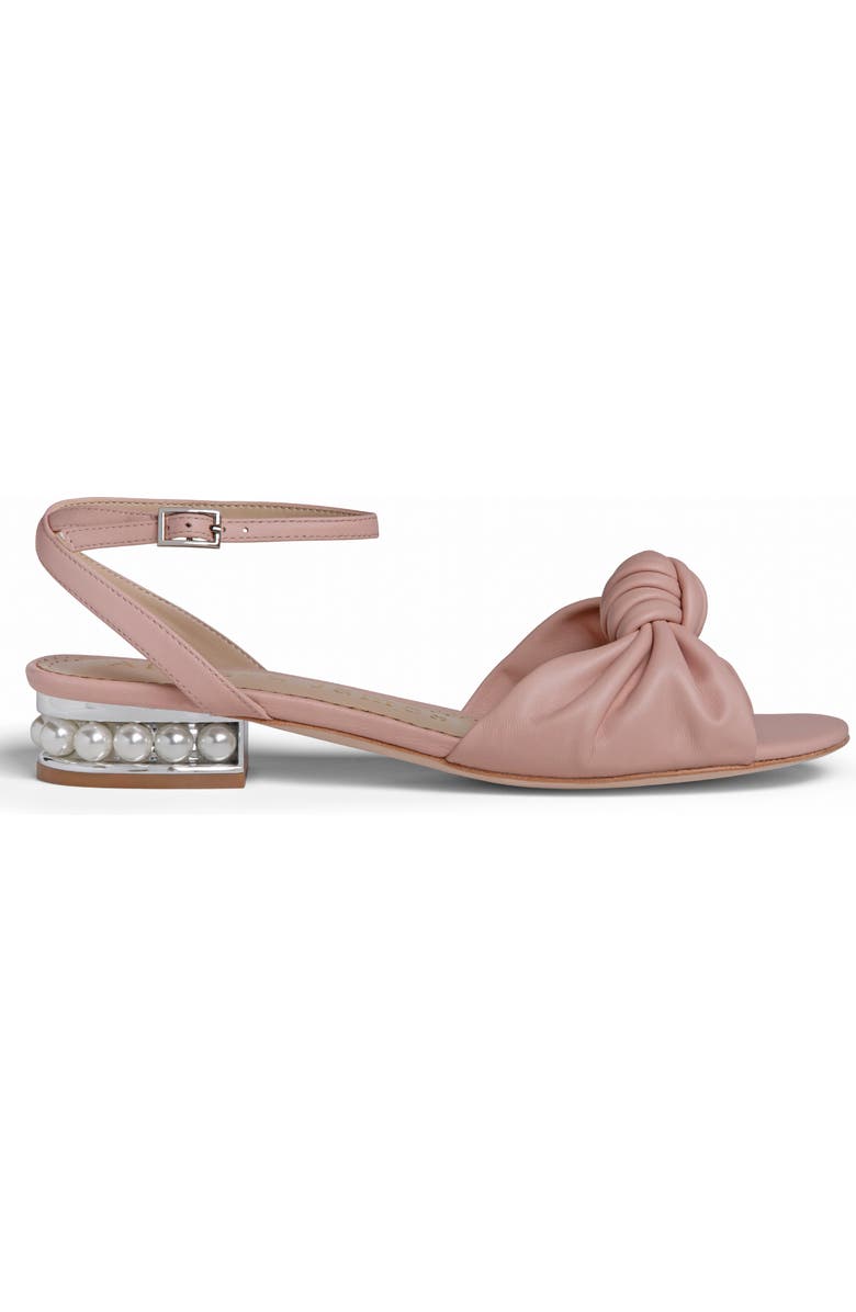 Allegra James Mina Leather Knot Sandal, Main, color,