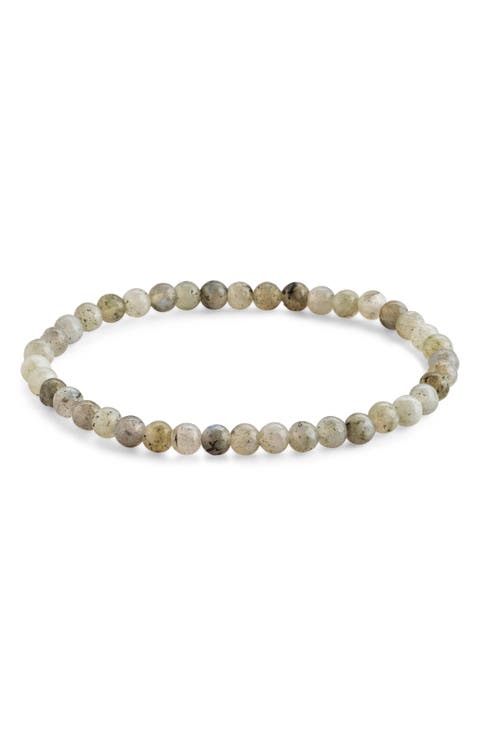 Labradorite Beaded Stretch Bracelet