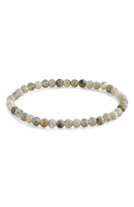 Sterling Forever Labradorite Beaded Stretch Bracelet
