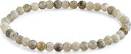 Sterling Forever Labradorite Beaded Stretch Bracelet