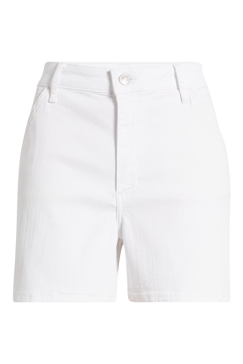 Kylie High Waist Twill Shorts, Alternate, color, WHITE FEATHER BLUE