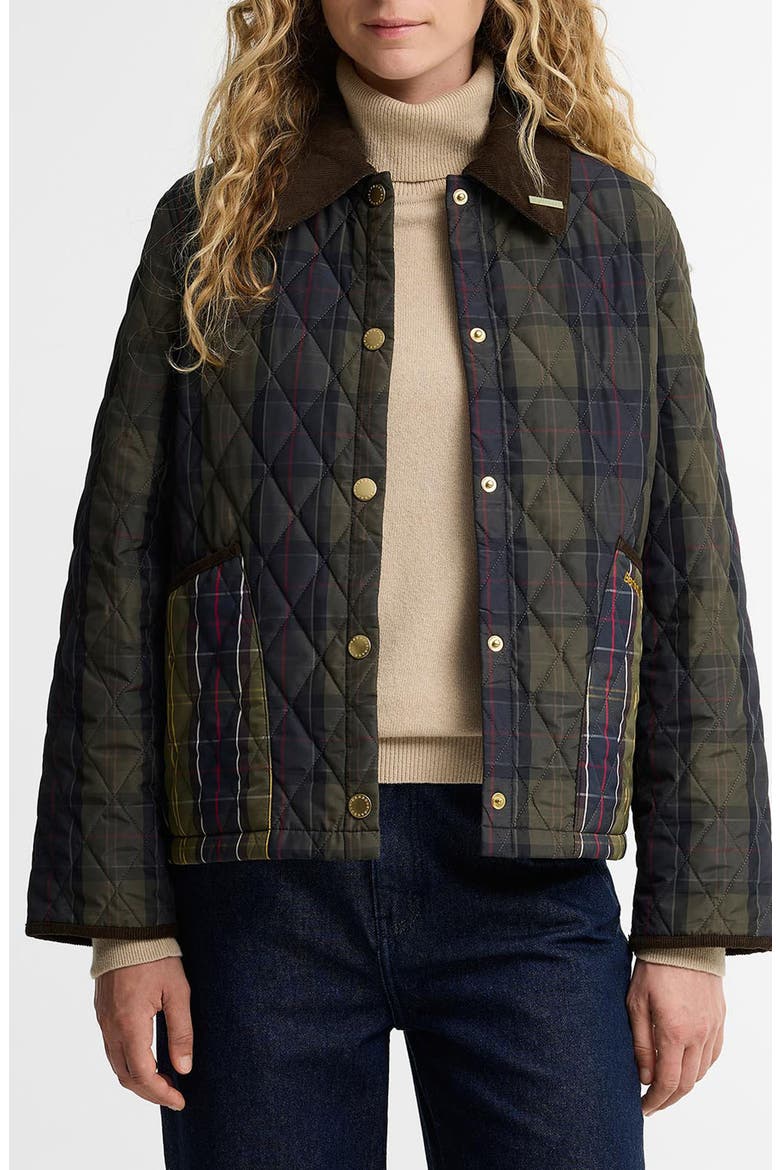 Tartan Reimagined Icon Quilted Jacket, Main, color, SHADOW CLASSIC/ CLASSIC