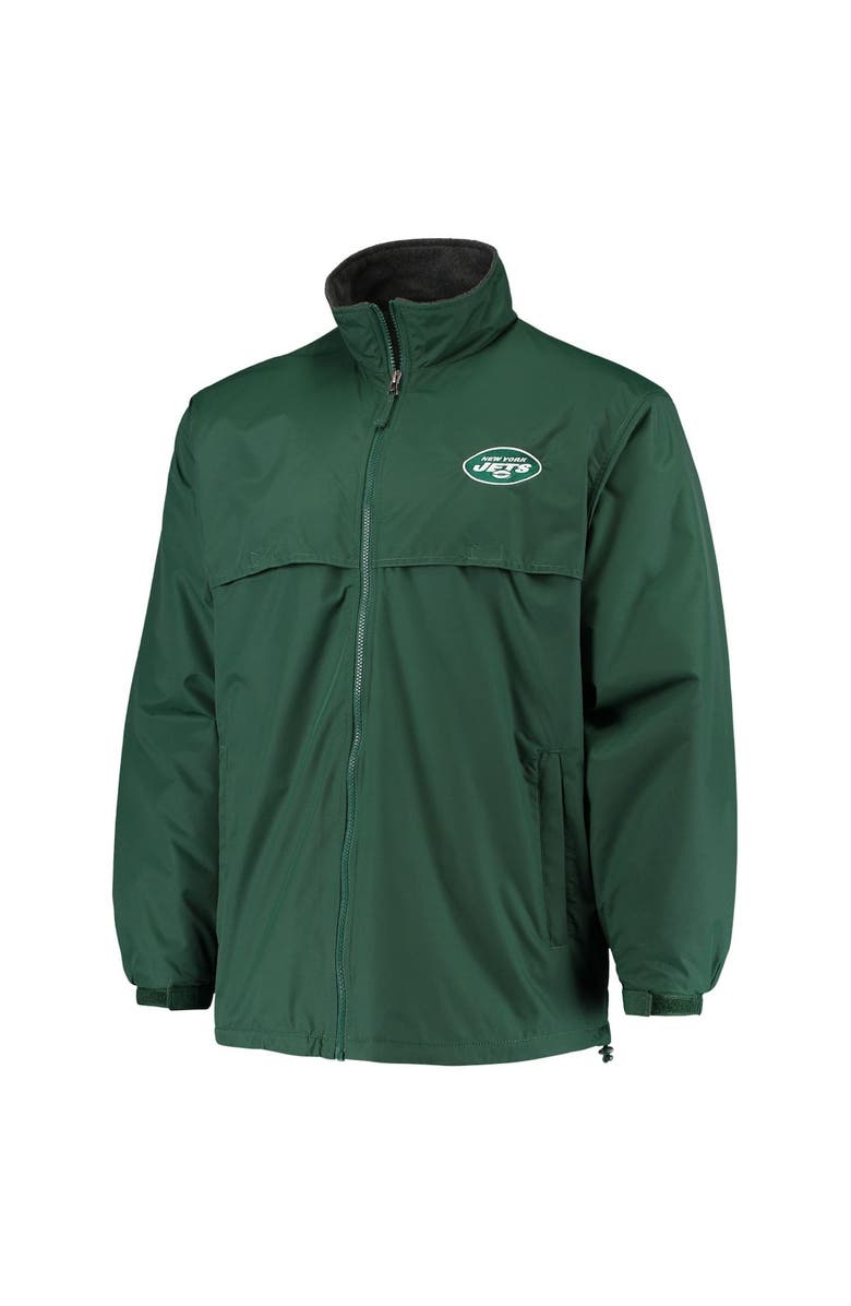 DUNBROOKE Men's Dunbrooke Green New York Jets Triumph Fleece Full-Zip Jacket, Alternate, color, 