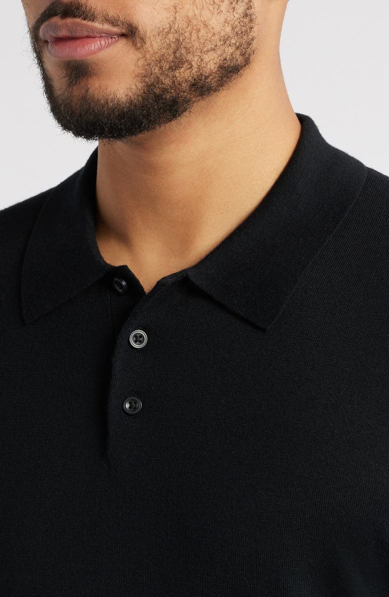 Nordstrom Merino Wool & Silk Polo Sweater, Alternate, color,