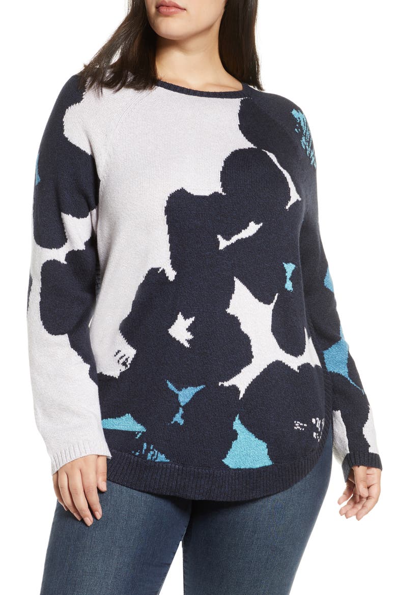 Fresh Start Cotton Blend Sweater, Main, color, MULTI
