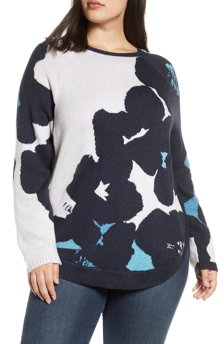 NIC+ZOE Fresh Start Cotton Blend Sweater, Main, color,