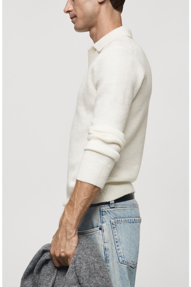 Polo Sweater, Alternate, color, OFF WHITE