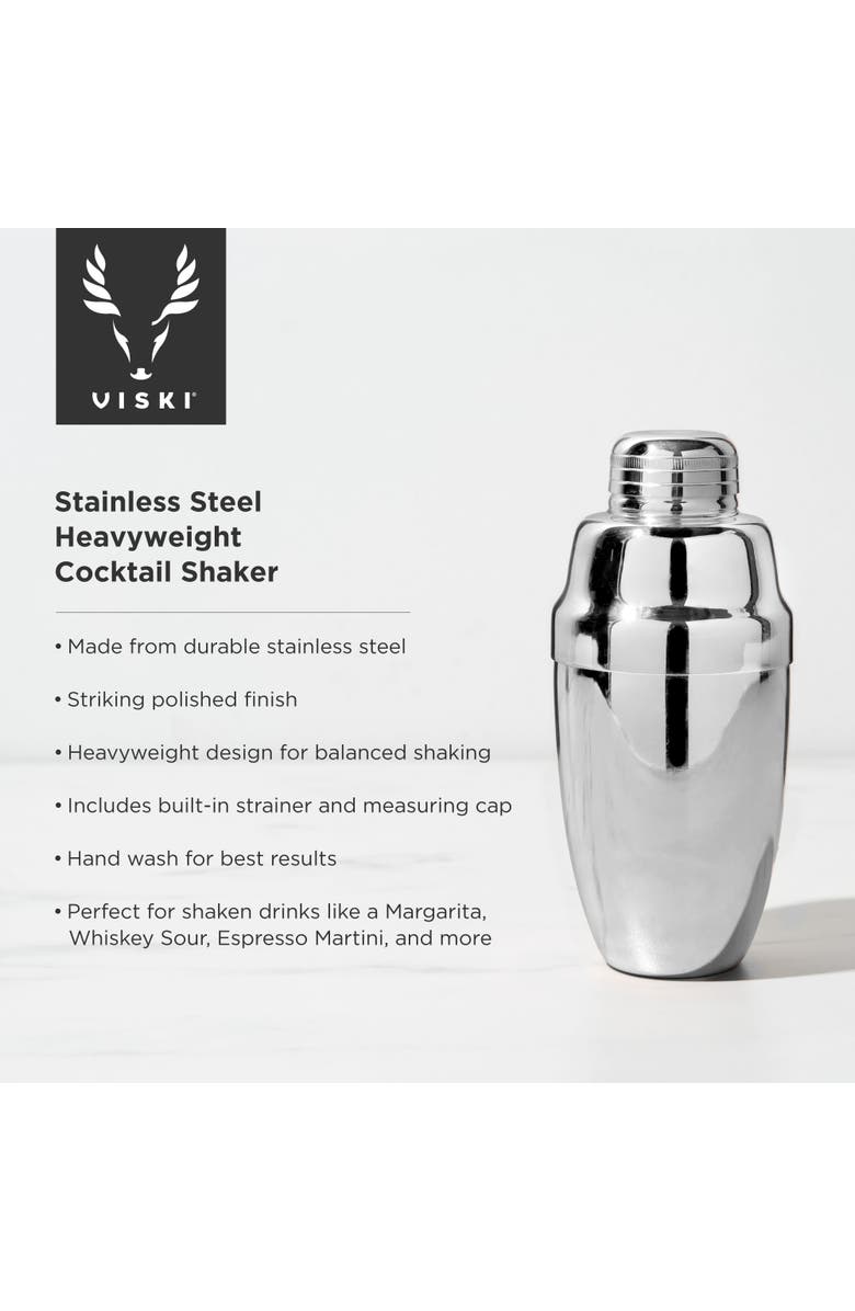 Viski Heavyweight Cocktail Shaker, Alternate, color, Harrison