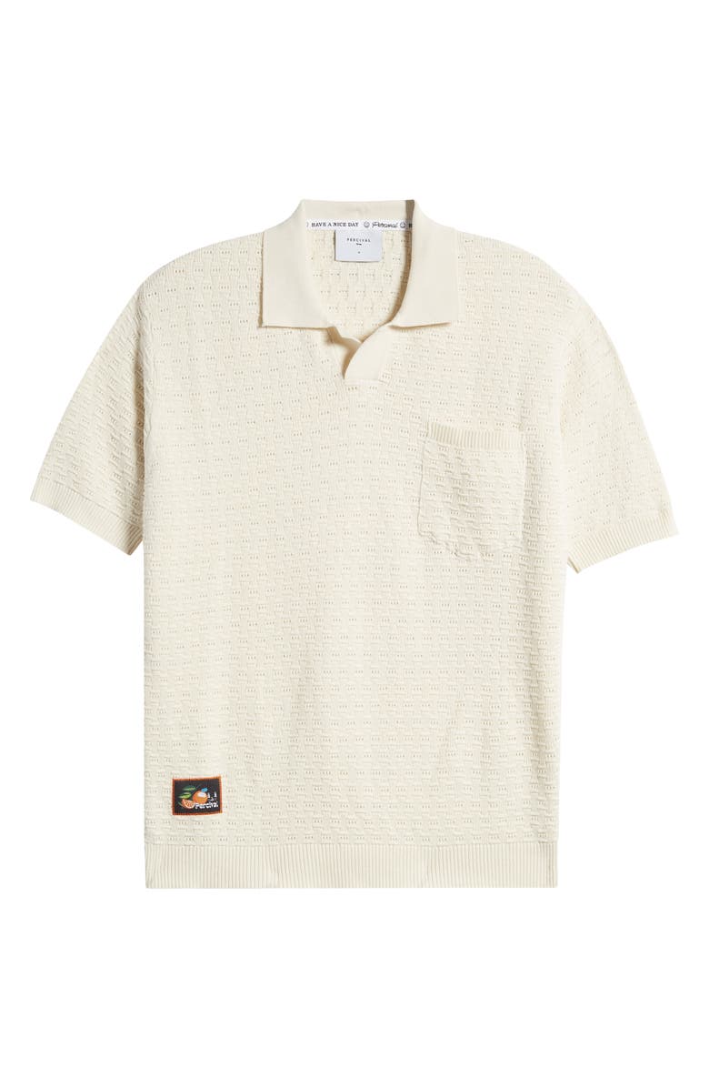 Percival Blackjack Negroni Organic Cotton Polo Sweater, Alternate, color,