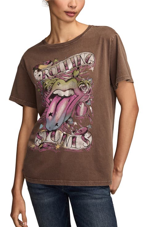 Rolling Stones Tattoo Cotton Graphic T-Shirt