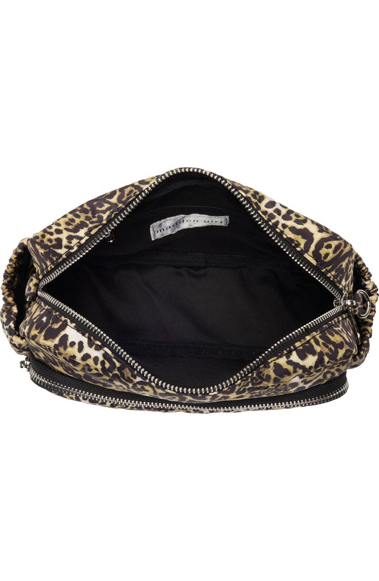Madden Girl Nylon Camera Bag, Alternate, color, Leopard
