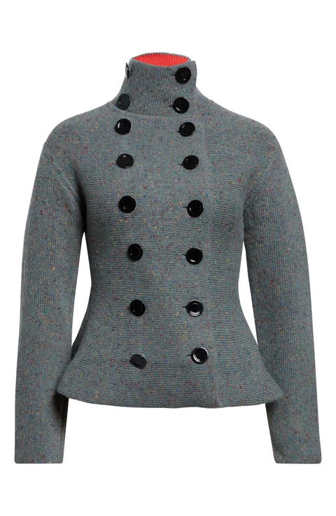 Capucine Wool Donegal Sweater Jacket
