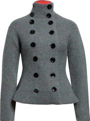 Proenza Schouler Capucine Wool Donegal Sweater Jacket