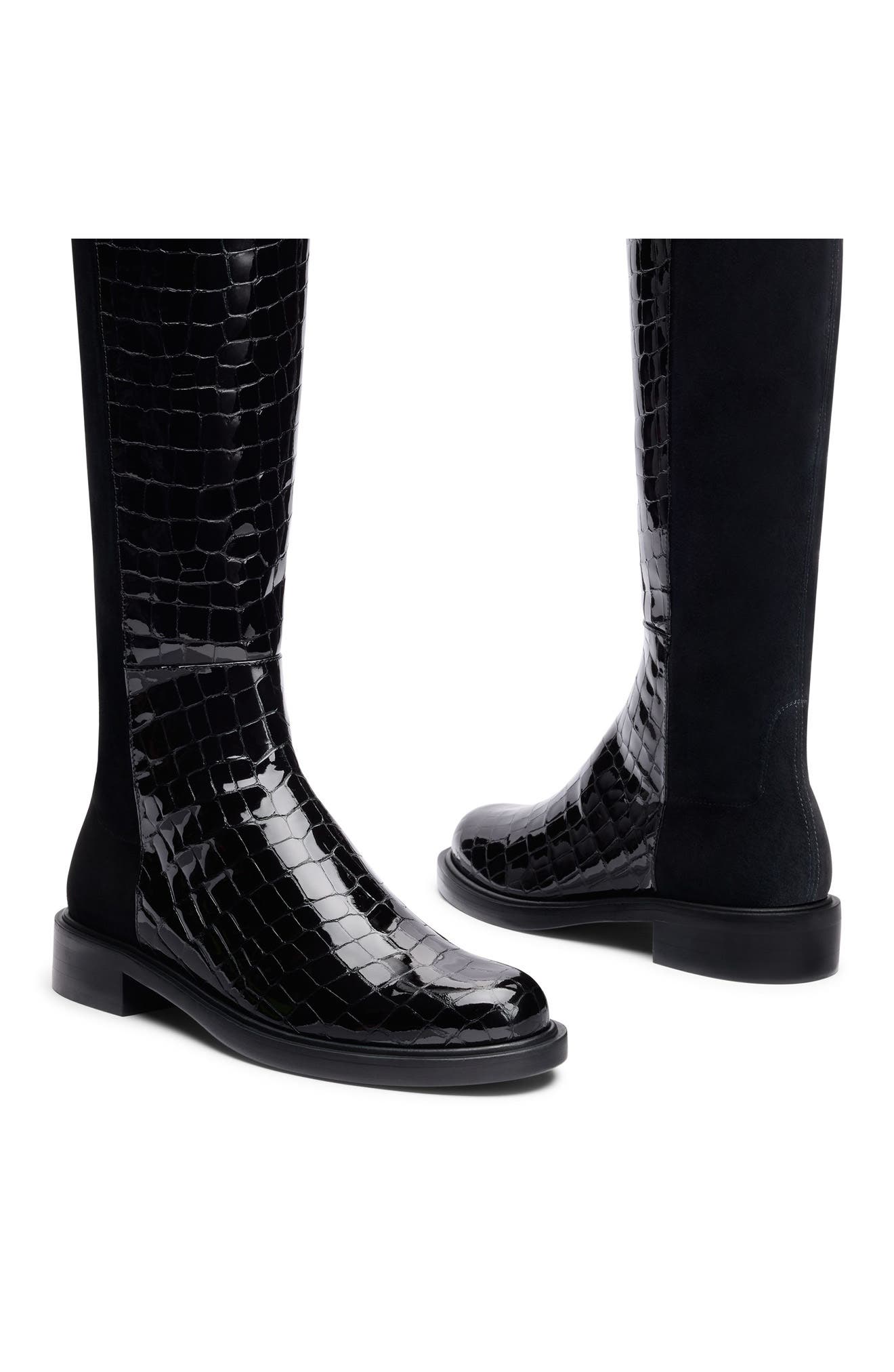 5050 Gisele Over the Knee Boot, Alternate, color, BLACK/ BLACK