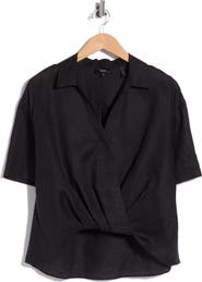 Theory Twist High-Low Top