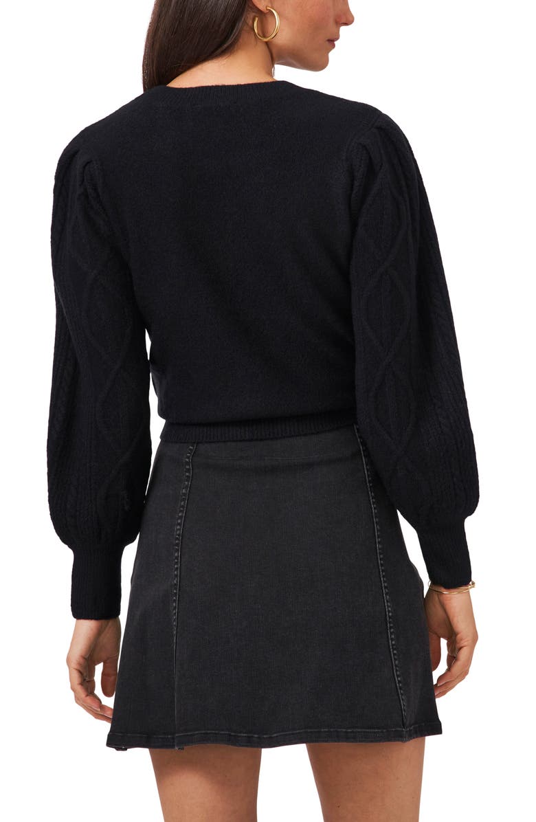 1.STATE Variegated Cables Crew Sweater, Alternate, color,