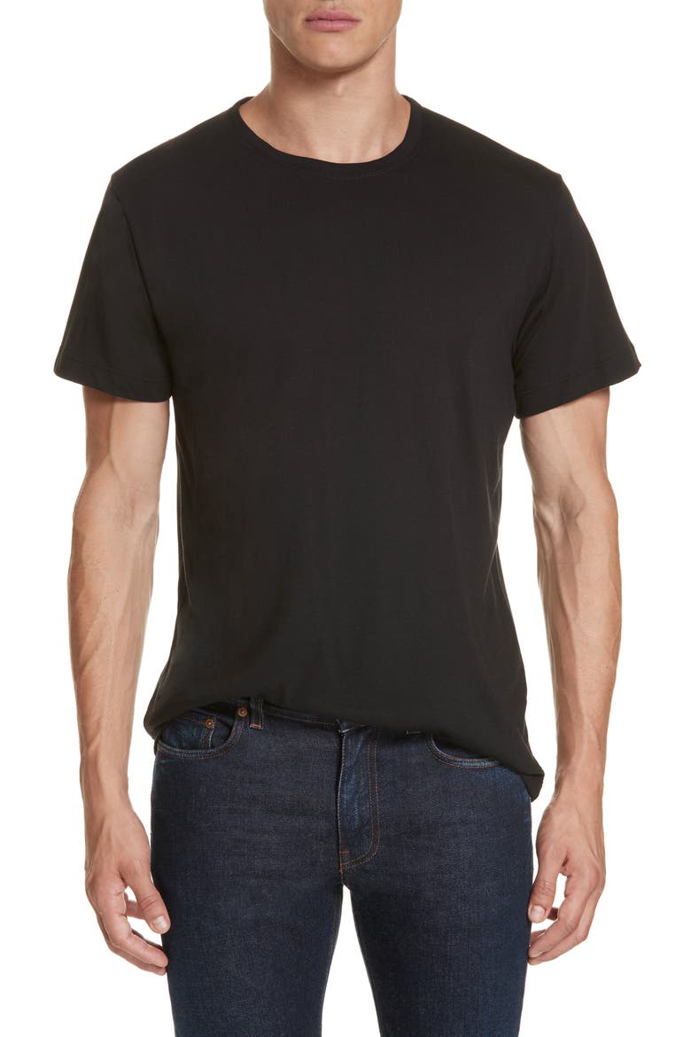 Slim Fit Crewneck T-Shirt, Main, color, BLACK