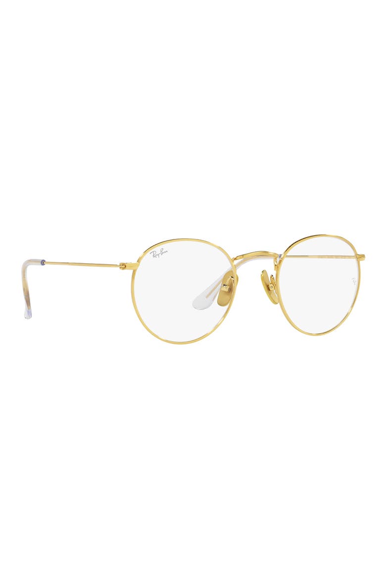 RX8247V 47mm Square Optical Glasses, Alternate, color, MILKY IVORY