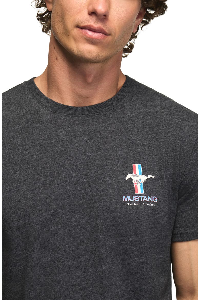 Ford Mustang Cotton Blend Graphic T-Shirt, Alternate, color, JET BLACK