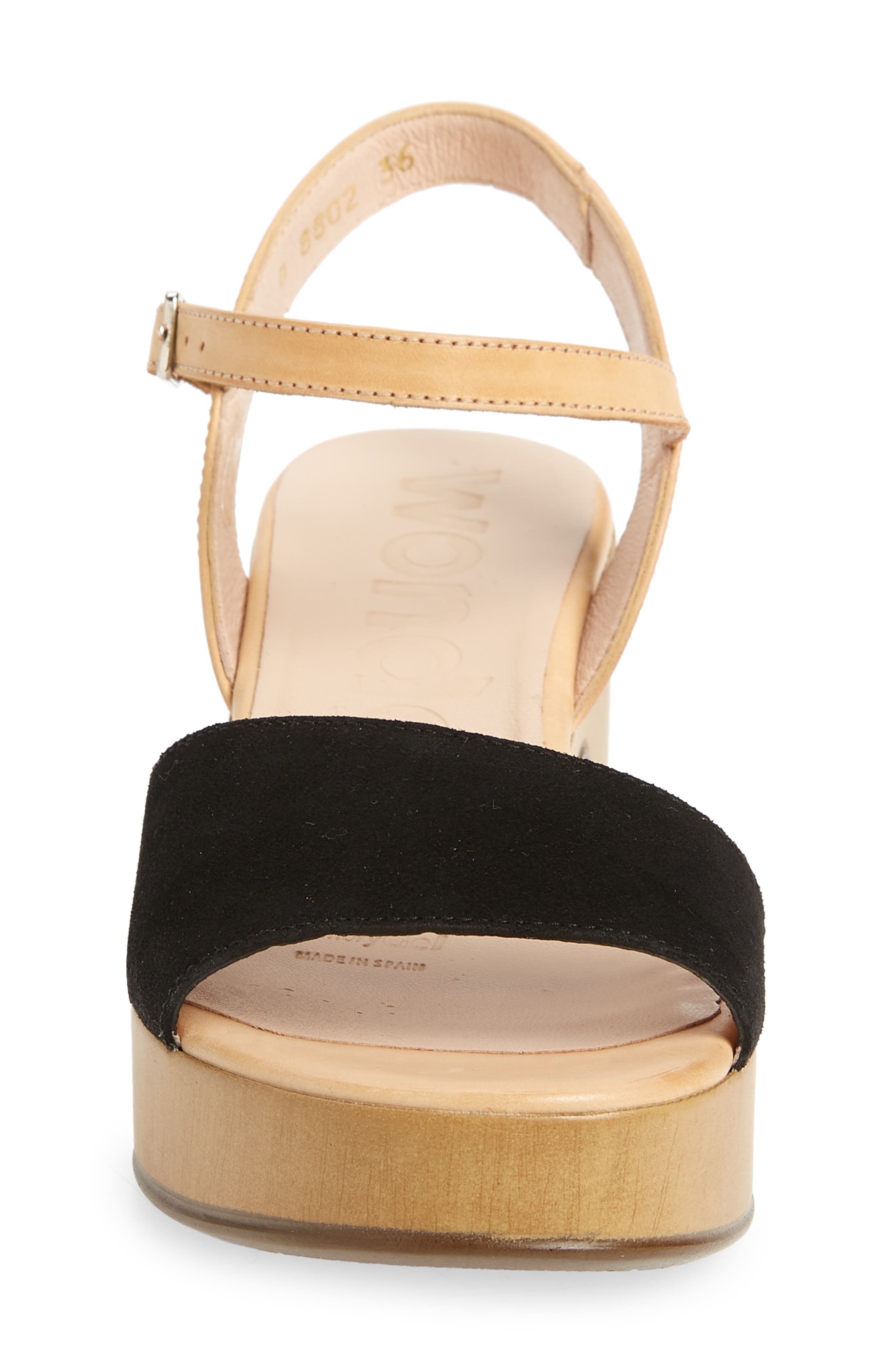 Wonders Platform Sandal, Alternate, color, 