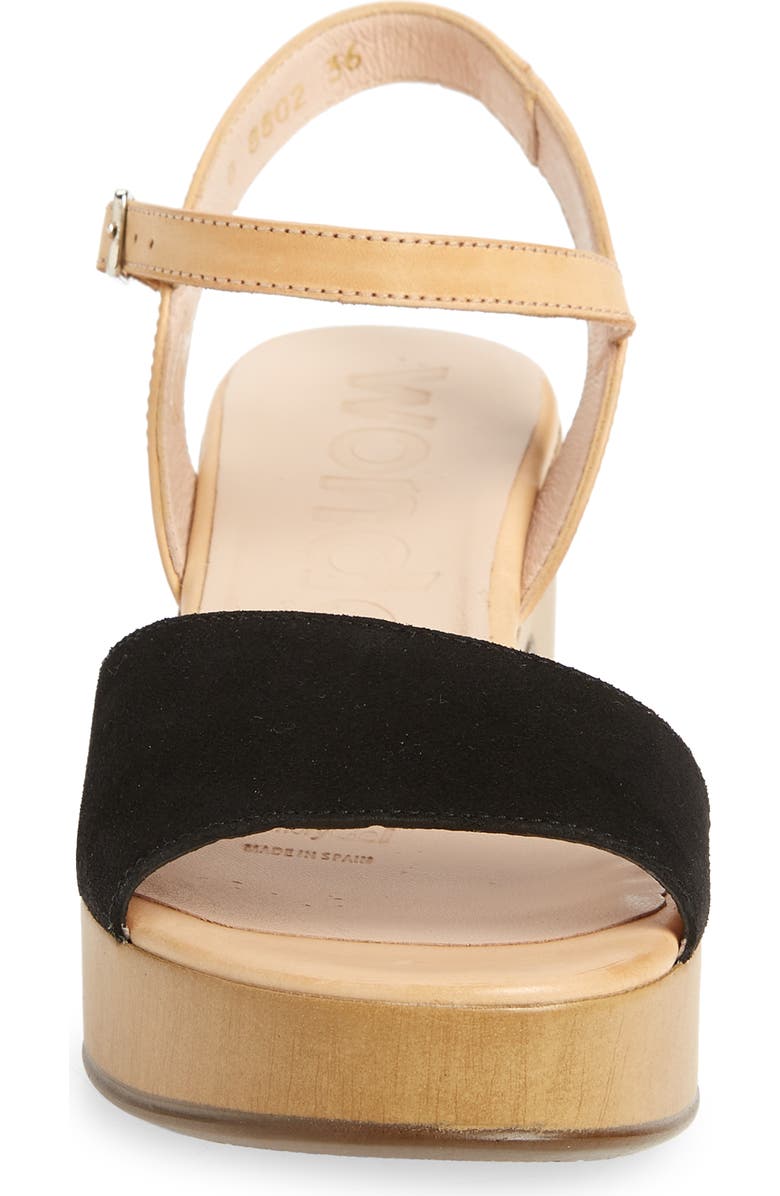 Wonders Platform Sandal, Alternate, color,