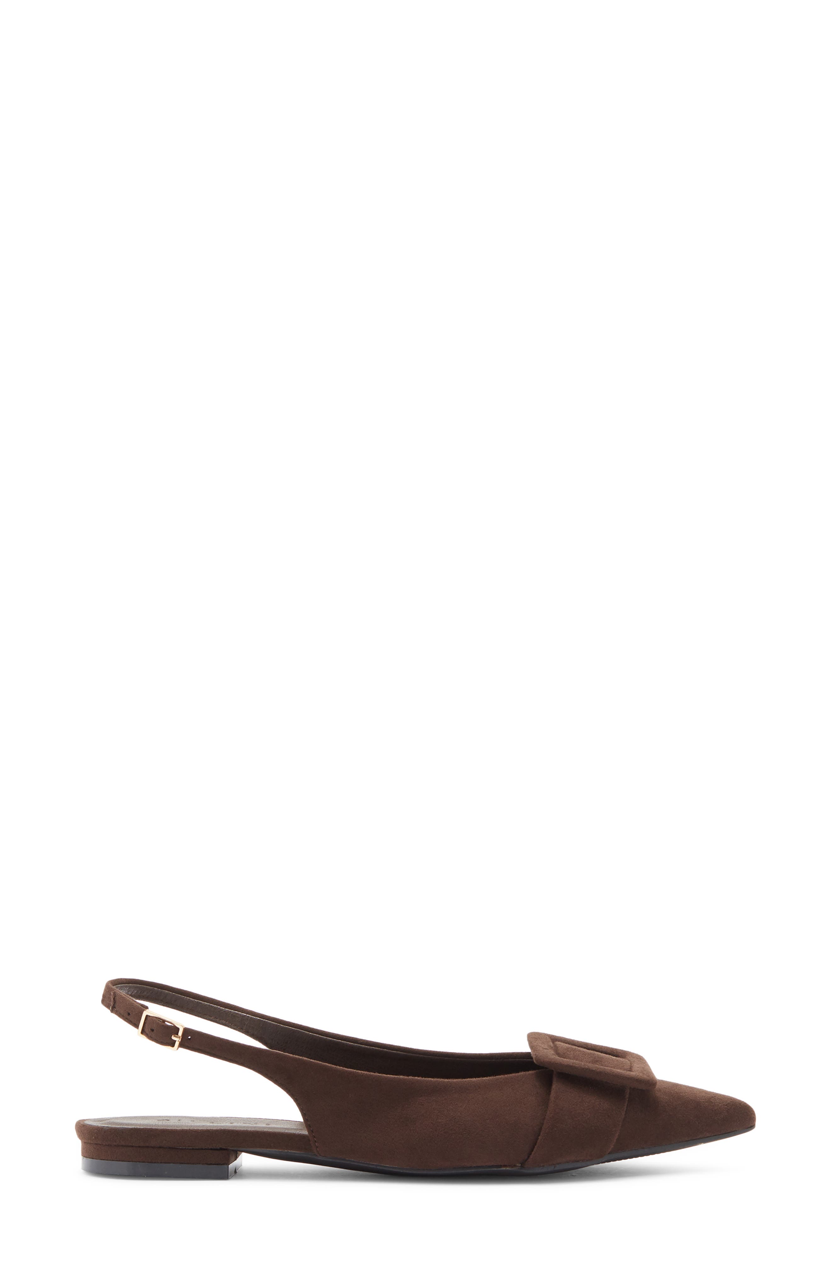Billini Morwenna Flat, Alternate, color, Dark Cacao Suede