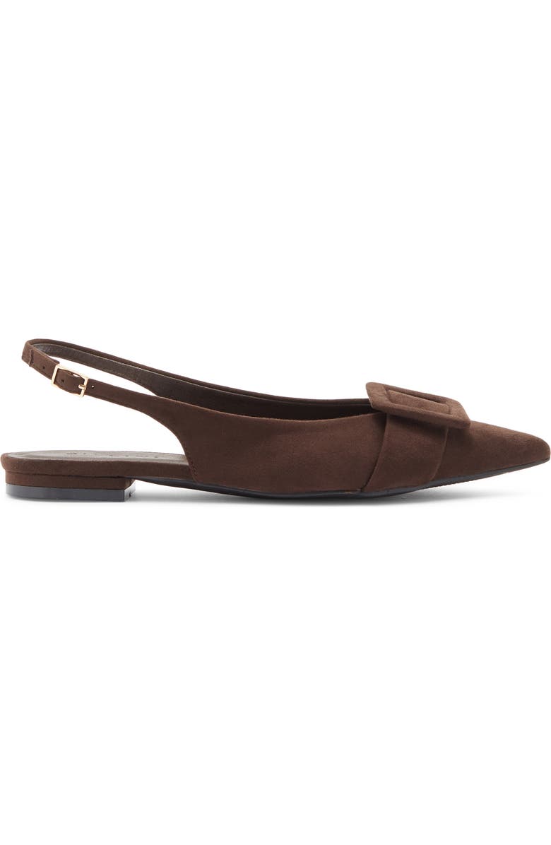Billini Morwenna Flat, Alternate, color, Dark Cacao Suede