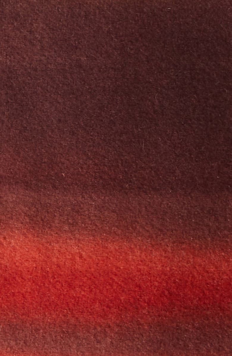 Ulla Johnson Ambrose Ombré Stripe Oversize Melton Wool Blend Coat, Alternate, color, Agate