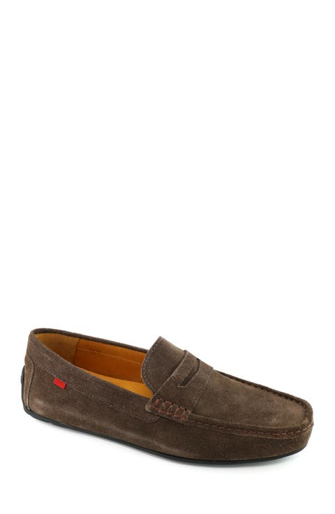 West Village Leather Slip on Penny Loafer