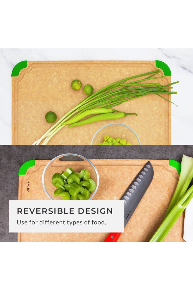 Premium Series 14 x 19 x 1/4 Cutting Board - X Large Green, Alternate, color, Brown