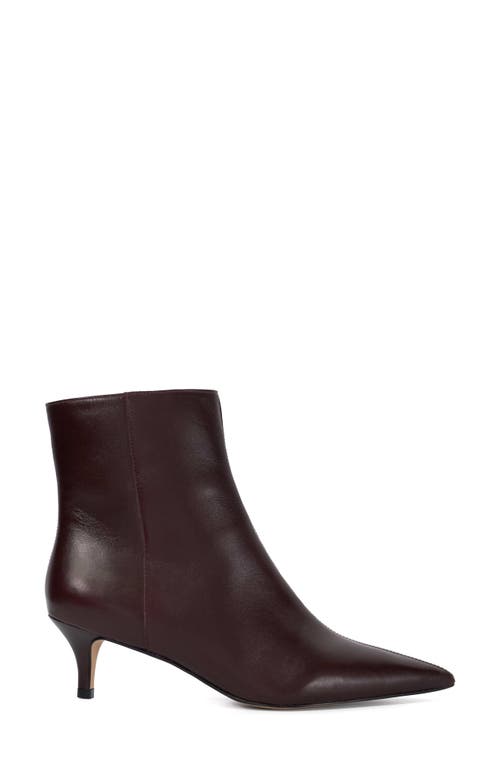 Dune London Offer Pointed Toe Kitten Heel Bootie In Brown