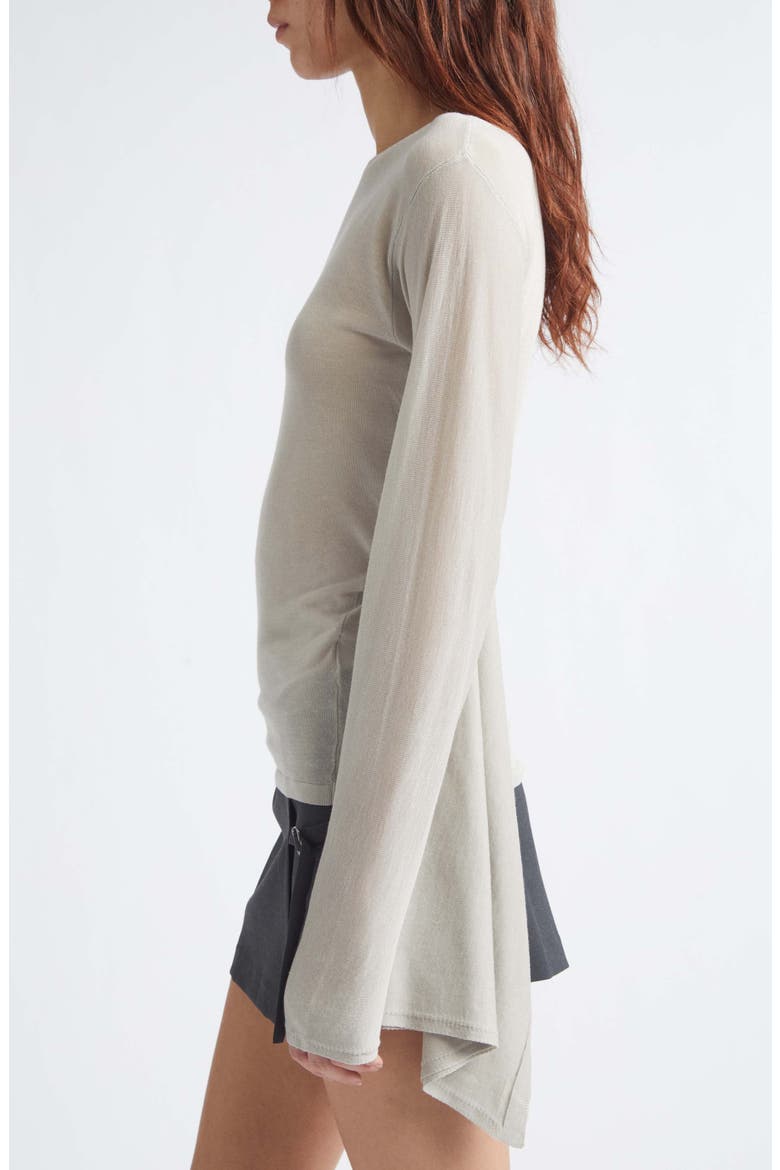 Suga Sheer Draped Top, Alternate, color, 620 - ECRU
