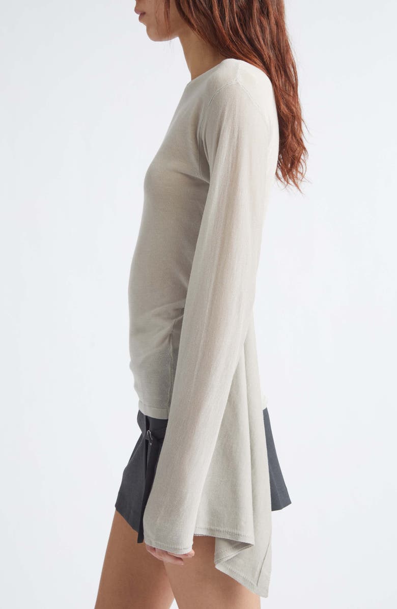 Paloma Wool Suga Sheer Draped Top, Alternate, color, 620 - Ecru