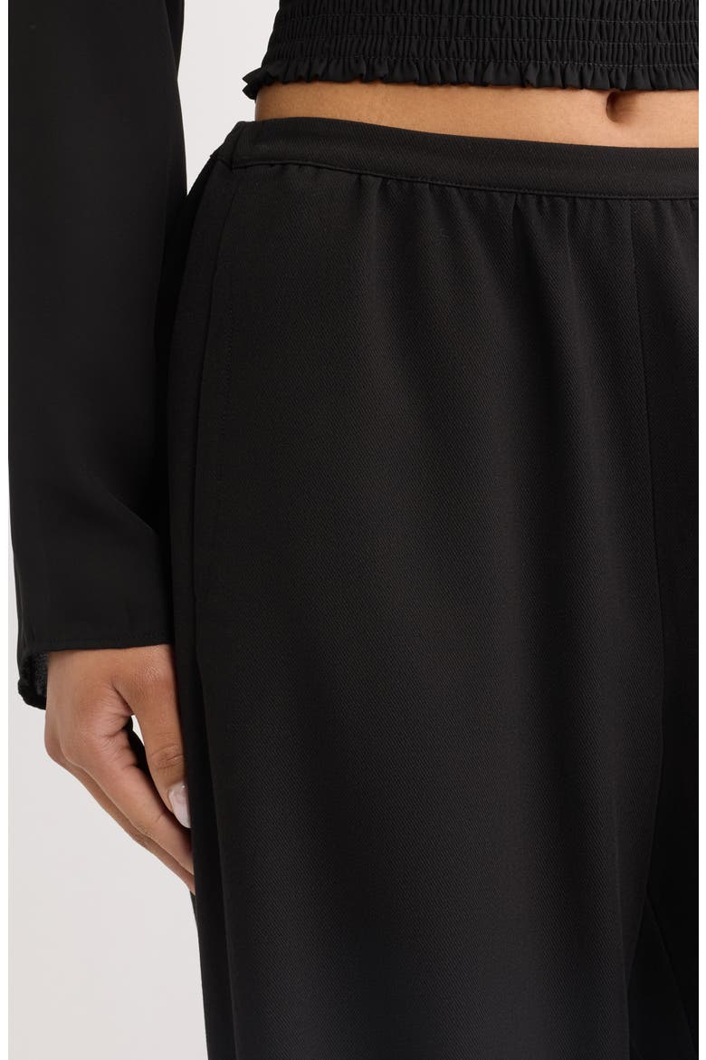 Abigail High Waist Wide Leg Pants, Alternate, color, NOIR