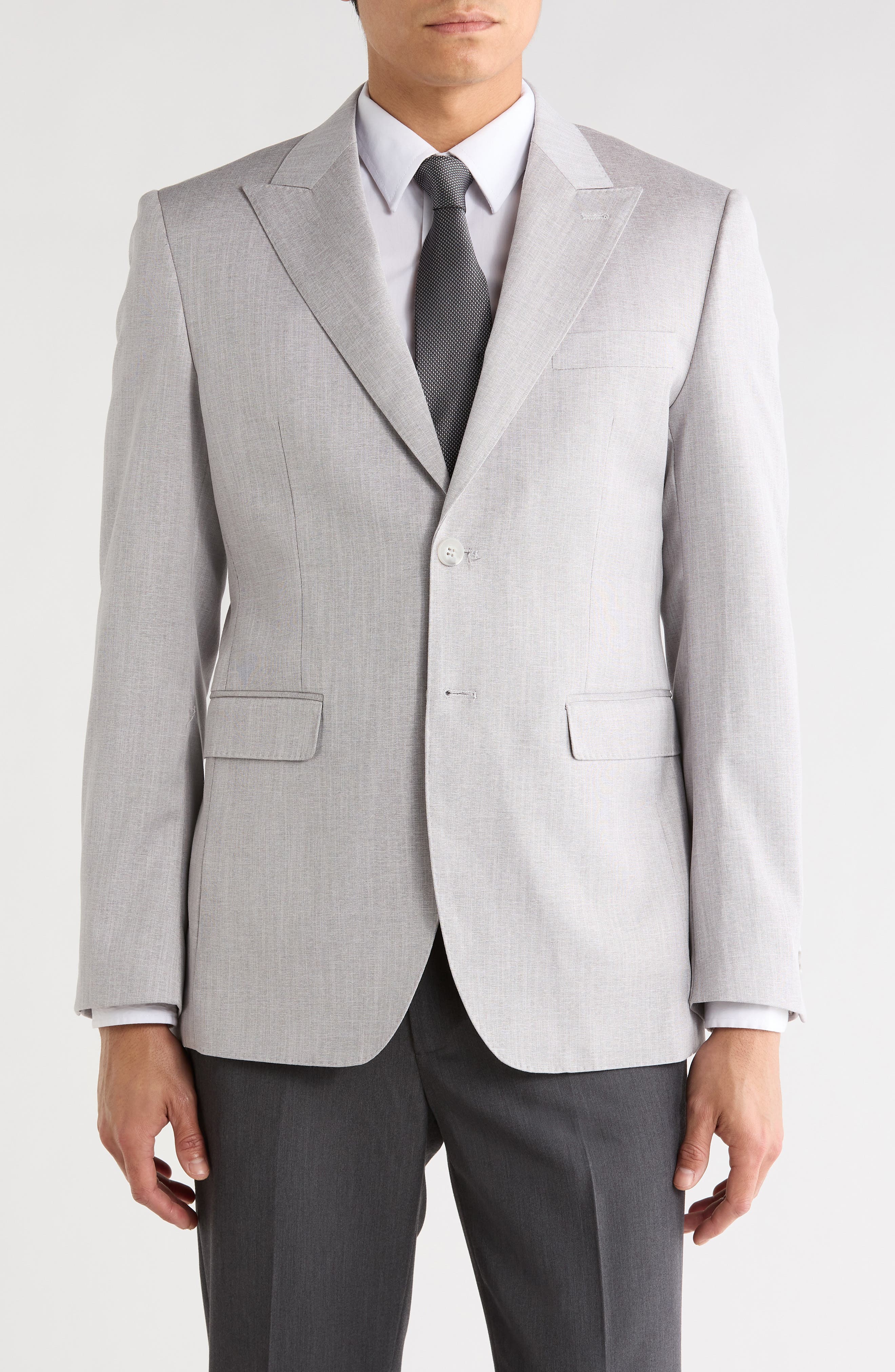 Tahari Slim Fit Textured Blazer