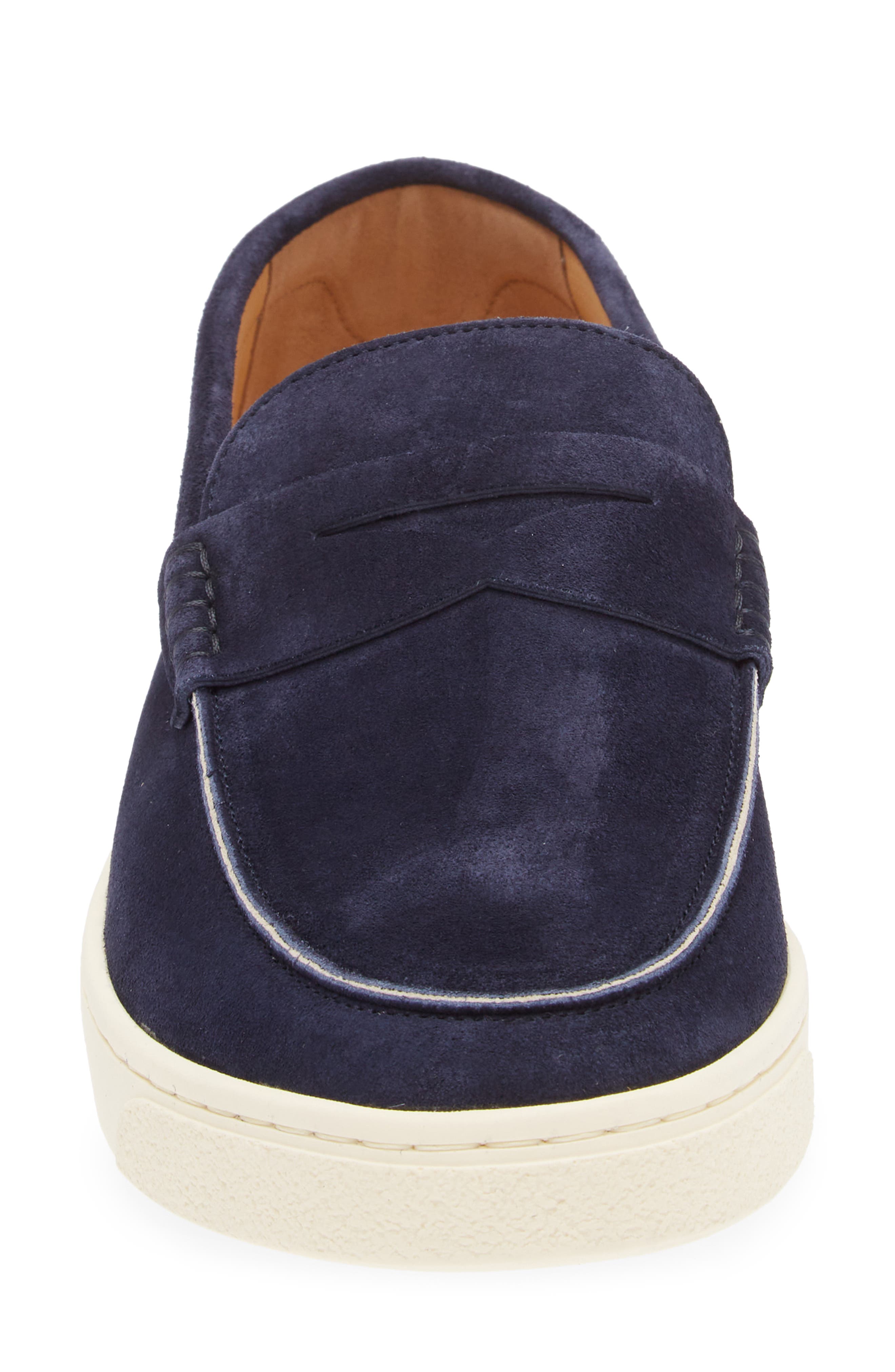 Brunello Cucinelli Suede Slip-On Deck Shoe, Alternate, color, C6757 Pilota