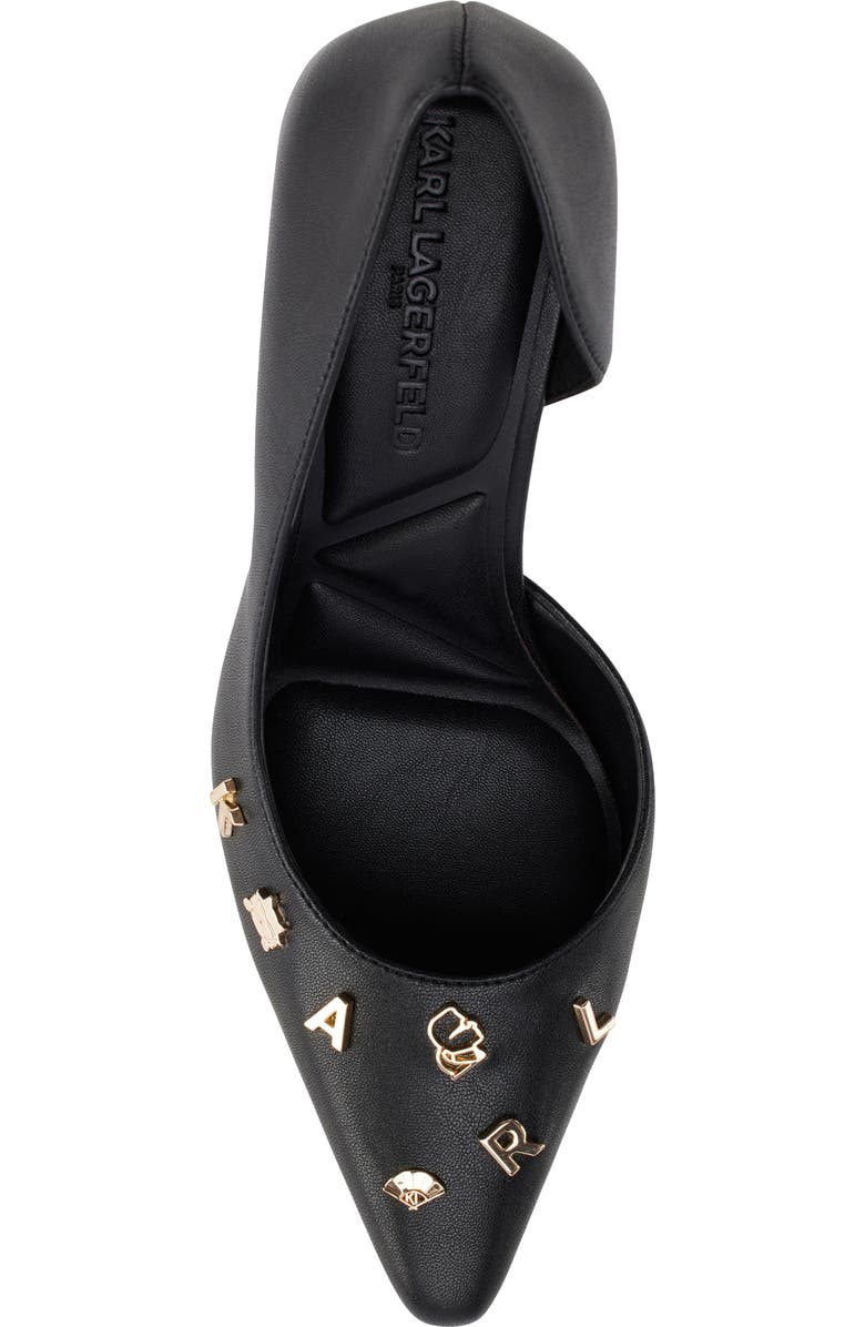 KARL LAGERFELD PARIS Kipton Half d'Orsay Pump, Alternate, color,