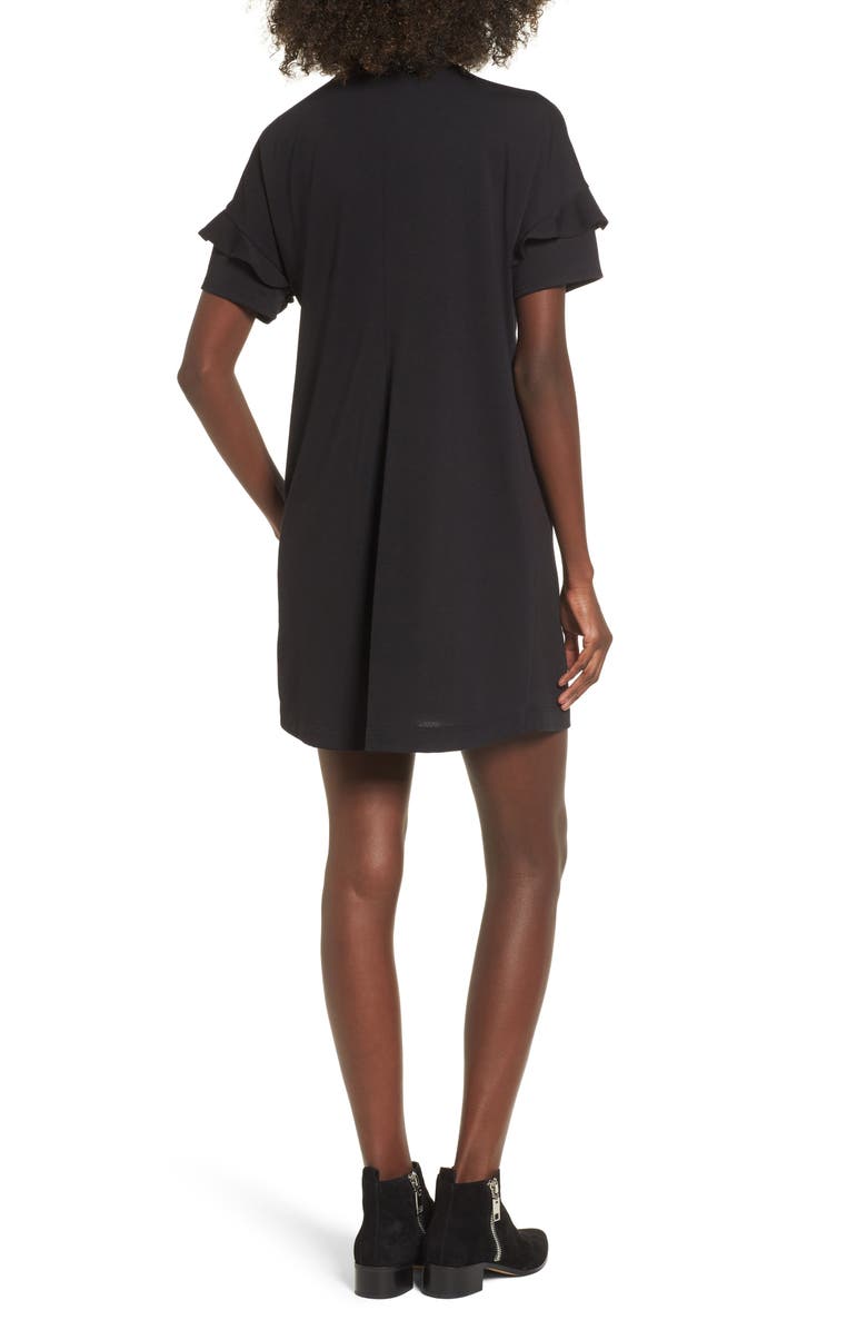 All in Favor Ruffle Sleeve T-Shirt Dress, Alternate, color, 