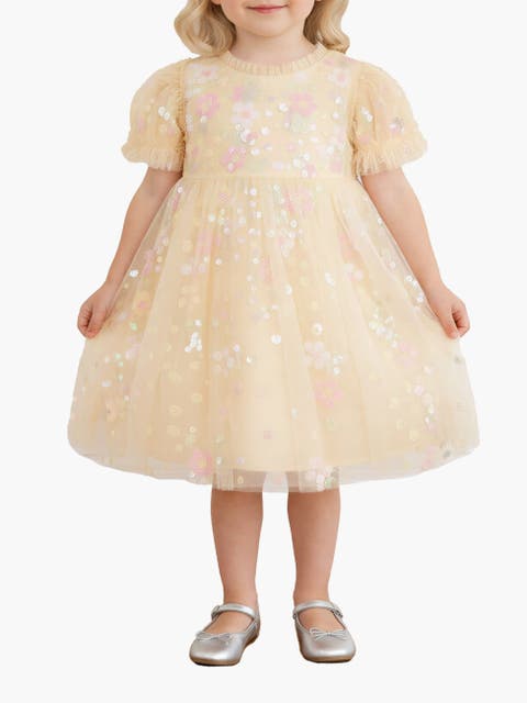 Kid's Floral Confetti Dress