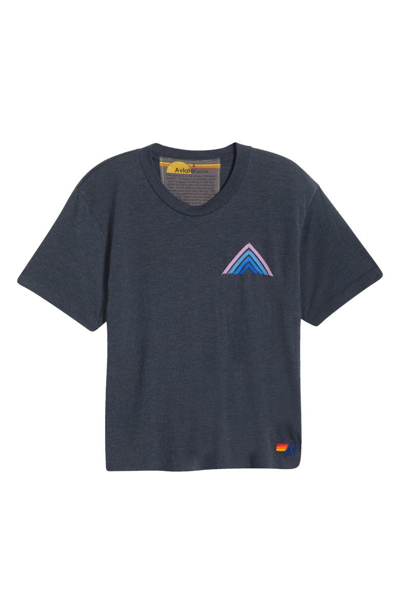 Aviator Nation Mountain Stitch Stripe Graphic T-Shirt, Alternate, color, 