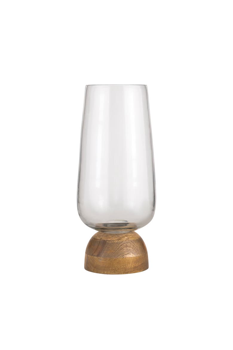 Glass 17.25 in. Clear Convex Vase, Main, color, Clear