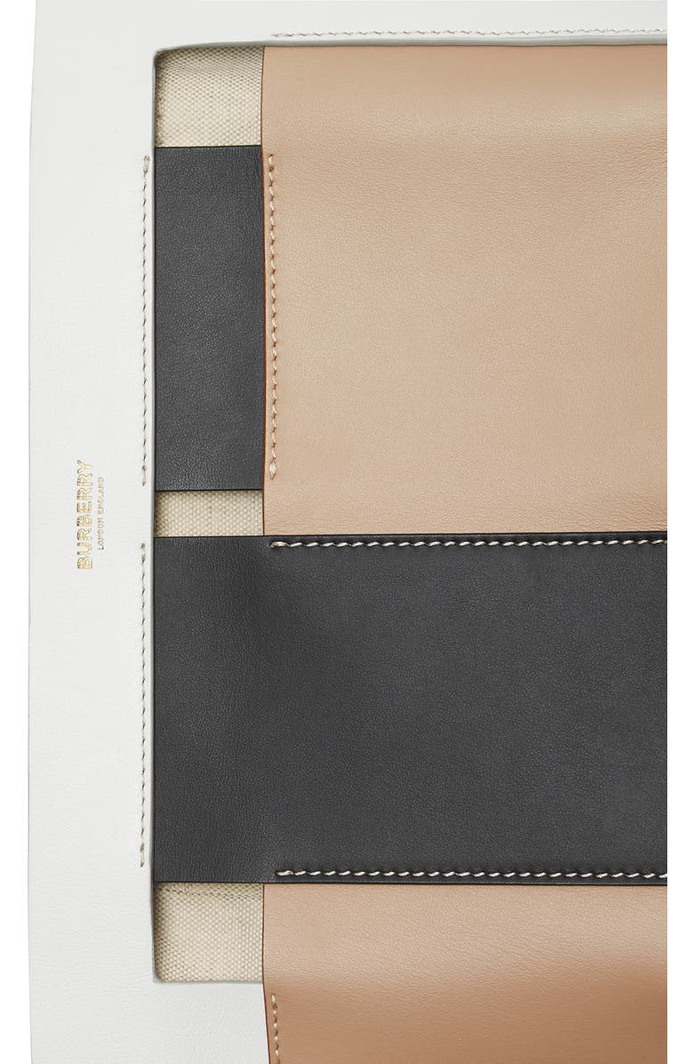 Burberry Small Foster Leather Bucket Bag, Alternate, color,