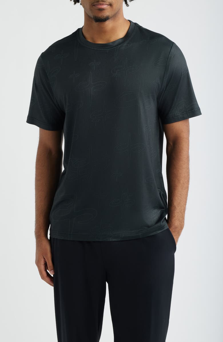 SANTO STUDIO Tempo Tech T-Shirt, Main, color, Black Insignia