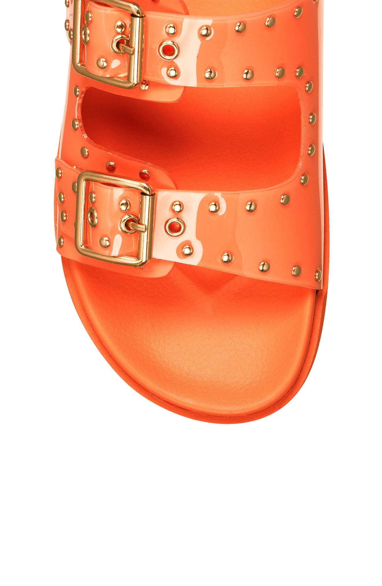 Two-Band Slide Sandal, Alternate, color, COVE CORAL