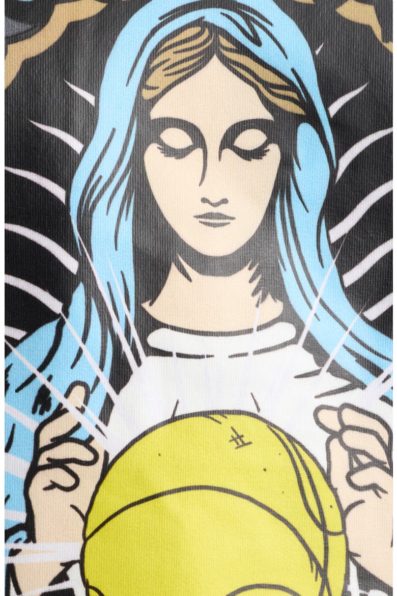 Bless the Ball Graphic T-Shirt, Alternate, color, VINTAGE INDIGO