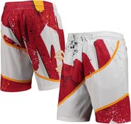 Mitchell & Ness Men's Mitchell & Ness White Atlanta Hawks Hardwood Classics 1986 Hyper Hoops Swingman Shorts