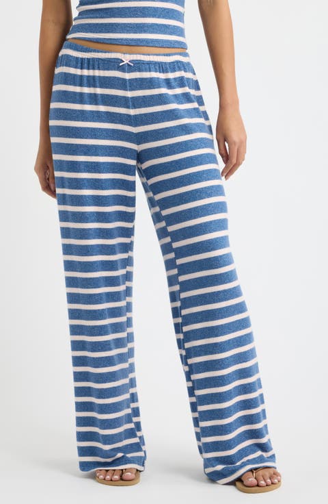 Liz Striped Wide Leg Pants