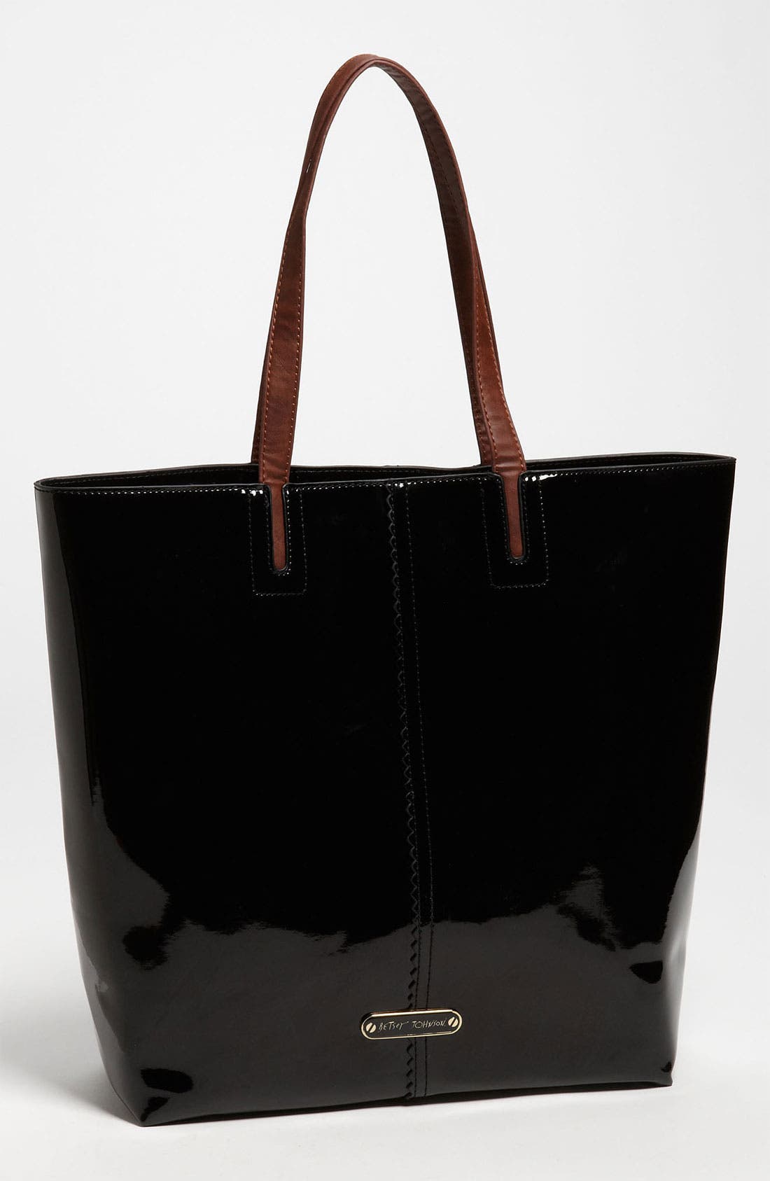 Neon Tote, Main, color, BLACK