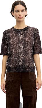 GERARD DAREL Rosa Animal Print Top