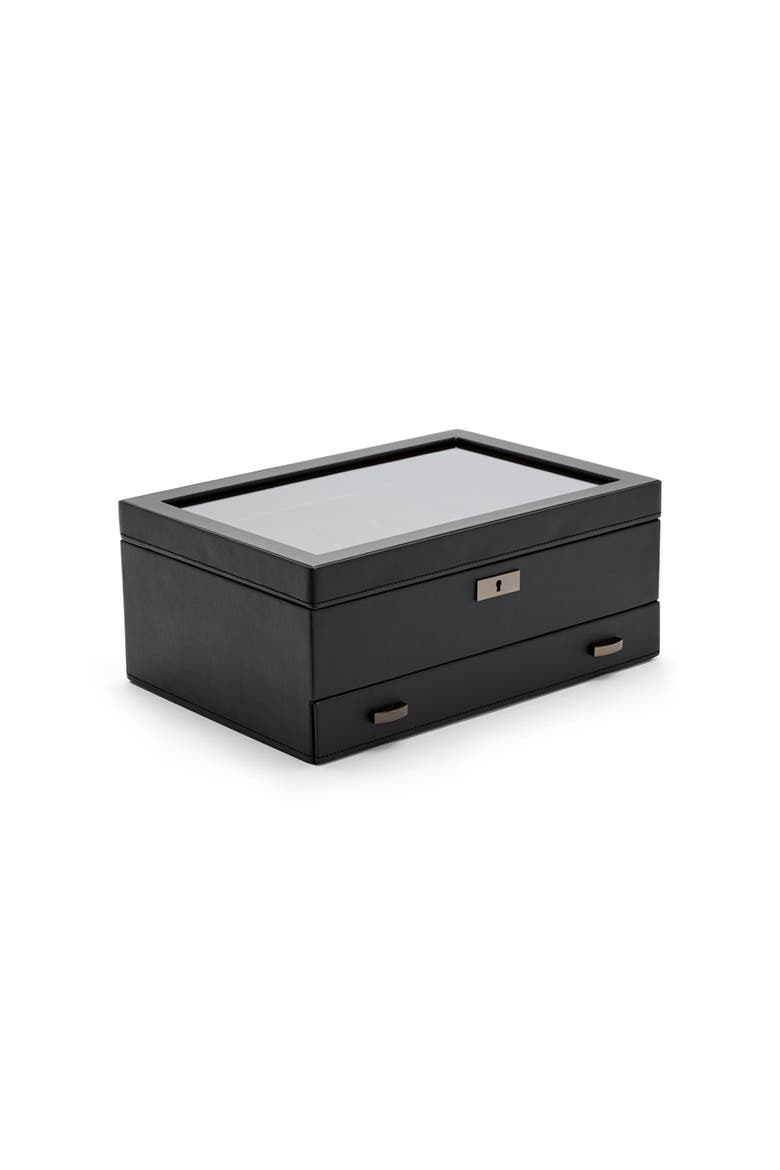 Axis 10 Piece Watch Box with Drawer, Alternate, color, Powder Coat